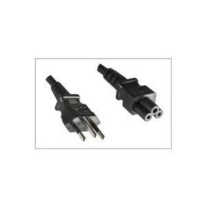 MicroConnect - Strømkabel - IEC 60320 C5 til NBR 14136 (M) - 1,8 m - Sort - Brasilien