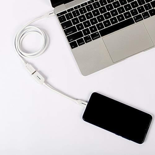 Kramer Electronics ADC-USB31/CAE USB C -kaapeli USB A valkoinen - USB-kaapeli (USB C, USB A, 3.1 (3.1 Gen 1), 5000 Mbit/s, valkoinen)