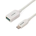 Pikkukuva 1 / 5: Kramer Electronics ADC-USB31/CAE USB C -kaapeli USB A valkoinen - USB-kaapeli (USB C, USB A, 3.1 (3.1 Gen 1), 5000 Mbit/s, valkoinen)
