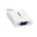 Miniatyrbild 2 av 3: StarTech.com Mini DisplayPort 1.2 till VGA-adapter / omvandlare - 1920x1200 - Displayadapter - Mini DisplayPort (M) - HD-15 (W) - 17 cm - vit (MDP2VGA
