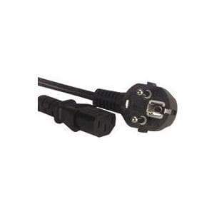 MicroConnect - Strømkabel - IEC 60320 - 1,8 m - 90° stik - Sort