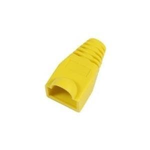 MicroConnect - Nätverkskabelstövlar - Gula (pack med 50)