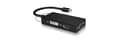 Miniatyrbild 5 av 5: ICY BOX IB-AC1032 3-i-1 adapter Mini DisplayPort (hane) till HDMI (4K Ultra HD), DVI-D eller VGA (Full HD) svart