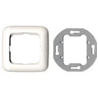 Enkeltkontaktramme, Busch Jaeger, Reflex SI, alpin hvid, velegnet til tilslutningspaneler (7441000001)