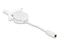 Miniatyrbild 2 av 3: Delock Easy 45-moduls utrullningskabel DC 5,5 x 2,1 mm jack/jack vit