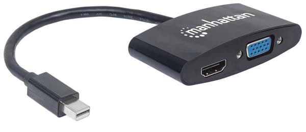 Manhattan - Videomuunnin - Mini DisplayPort - HDMI, VGA - musta (152709)