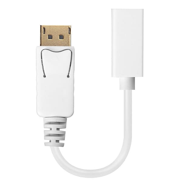 Lindy - DisplayPort-adapter - DisplayPort (M) - Mini DisplayPort (W) - 15 cm (DisplayPort 1.1) - hvid (41060)