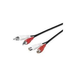 MicroConnect - Lydkabel - RCA (M) til RCA (F) - 1,5 m