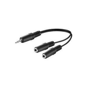 MicroConnect - lydkabel - mono mini-stik hun til stereo mini-jack han - 20 cm