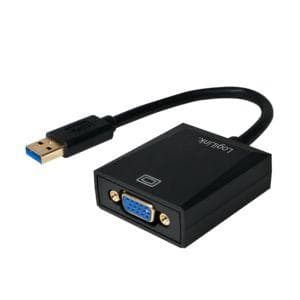 Logilink - Extern videoadapter - SuperSpeed USB 3.0 - D-Sub (UA0231) Svart