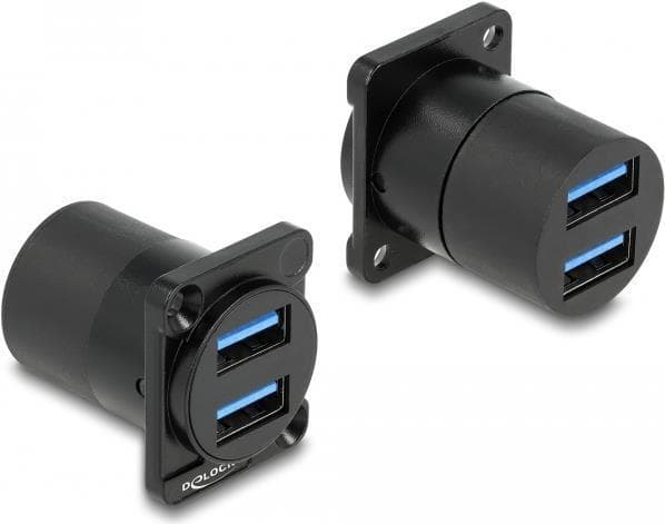Delock D-typ modul USB 3.2 Gen 1 Typ-A 2 x hona till 2 x hona (87813)