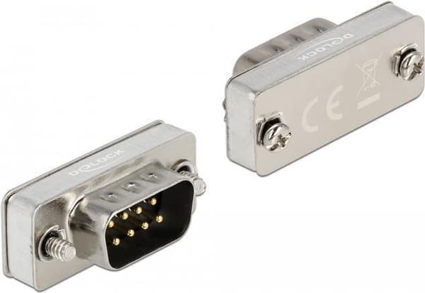 Delock - Loopback-stik - DB-9 (M) skrues - EIA-232/422/485 - sølv (66828)