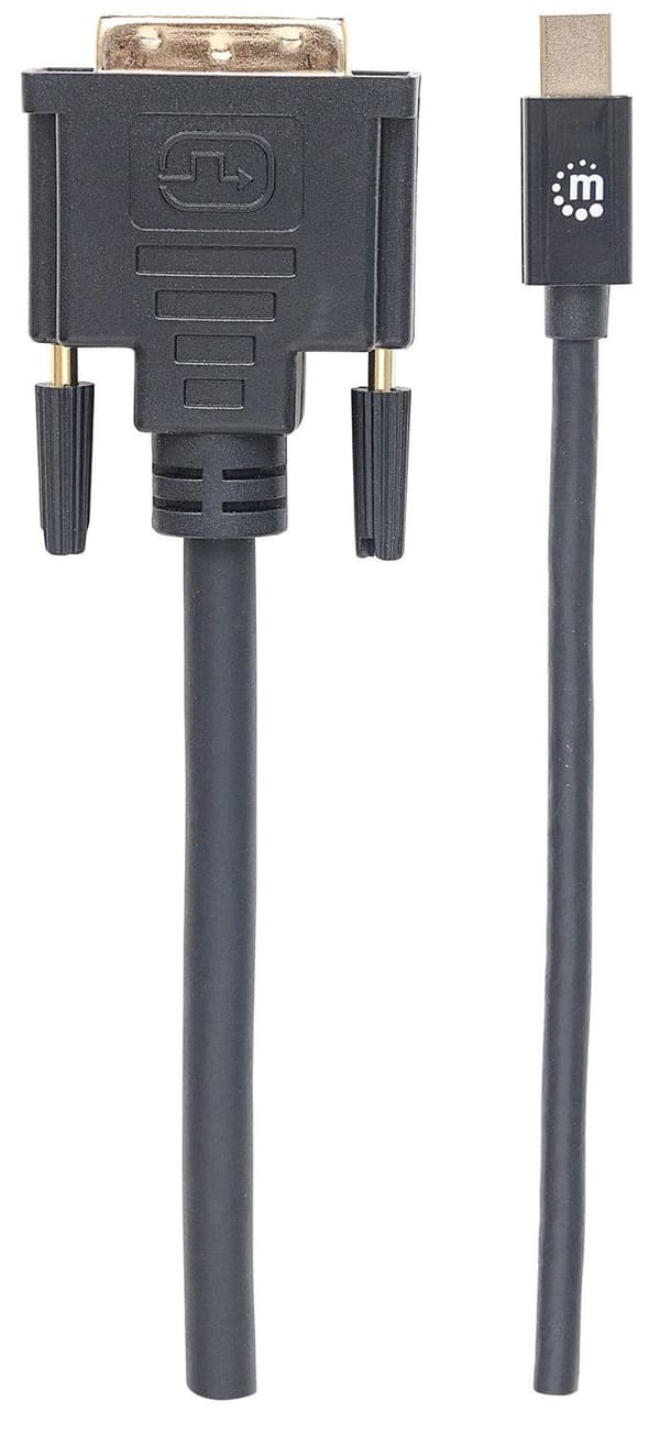 Manhattan - Videokabel - Mini DisplayPort (M) till DVI-D (M) - 1,8 m - passiv - svart (152150)
