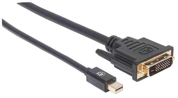 Manhattan - Videokabel - Mini DisplayPort (M) till DVI-D (M) - 1,8 m - passiv - svart (152150)
