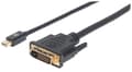 Miniatyrbild 1 av 5: Manhattan - Videokabel - Mini DisplayPort (M) till DVI-D (M) - 1,8 m - passiv - svart (152150)