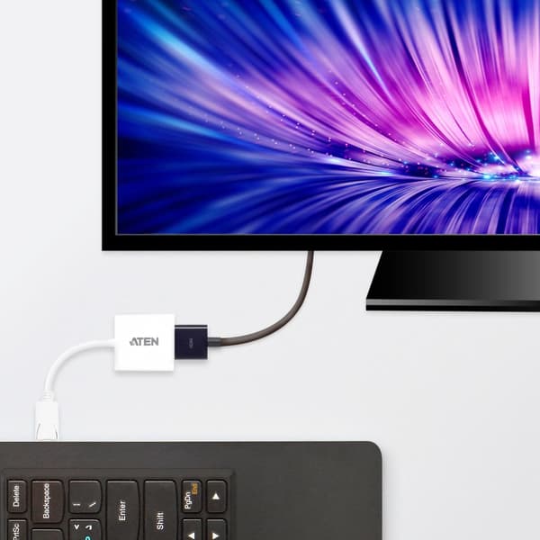 Aten VC981 VC985 - DisplayPort-HDMI-sovitin - valkoinen (VC981, VC985)