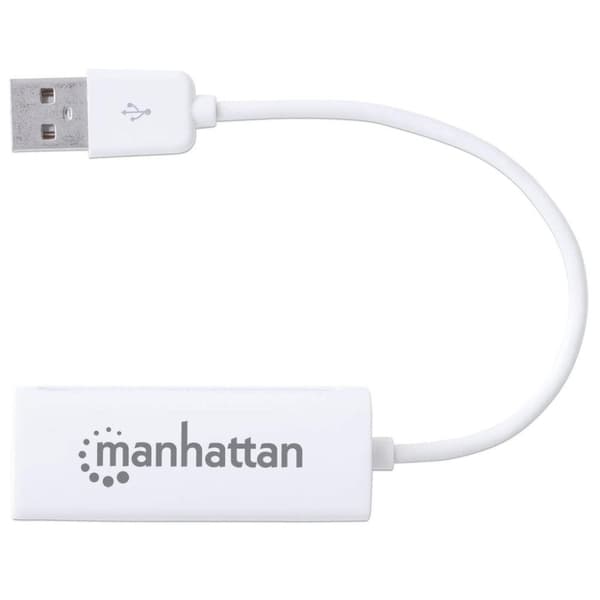 Manhattan USB2.0 2.0 til Fast Ethernet Adapter - Netværksadapter - USB2.0 - 10/100 Ethernet - hvid (506731)