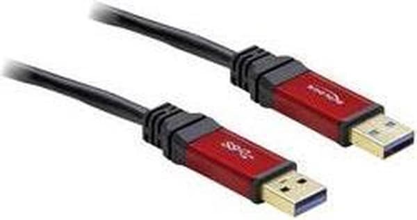 Delock - USB 3.0 kabel - Sort - 5 meter