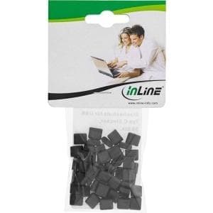 InLine dammskydd för USB Type-C hane - Plugg dammskydd - svart (pack om 50) (59948N)