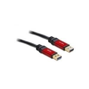 DeLOCK Premium - USB-kabel - 9-benet USB type A (M) - 9-benet USB type A (M) - 2,0 m (USB / USB2.0 / USB3.0) - sort (82745)