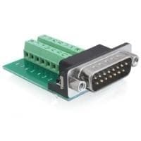 Delock Adapter Sub-D 15-stifts gameport hane > plint 16-stift - Sub-D 15-stift gameport hane - 16-stifts terminalblock (65275)