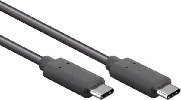 Goobay USB-C til USB-C kabel - USB3.0 - op til 20V/3A / sort - 1 meter