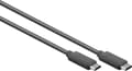Miniatyrbillede 1 af 5: Goobay USB-C til USB-C kabel - USB3.0 - op til 20V/3A / sort - 1 meter