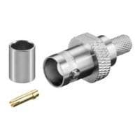 Wentronic Goobay BNC puristusliitin kultapinnolla - RG 59/U -kaapelille (11358)