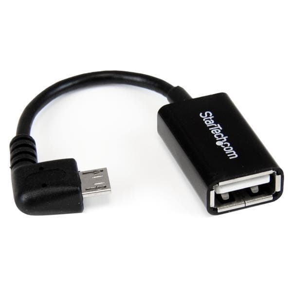 StarTech.com 12 cm højrevinklet Micro USB til USB OTG Host Adapter M/F