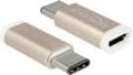 Miniatyrbild 3 av 3: OKS USB-C (m) - USB Micro B (v) adapter - USB2.0 / guld