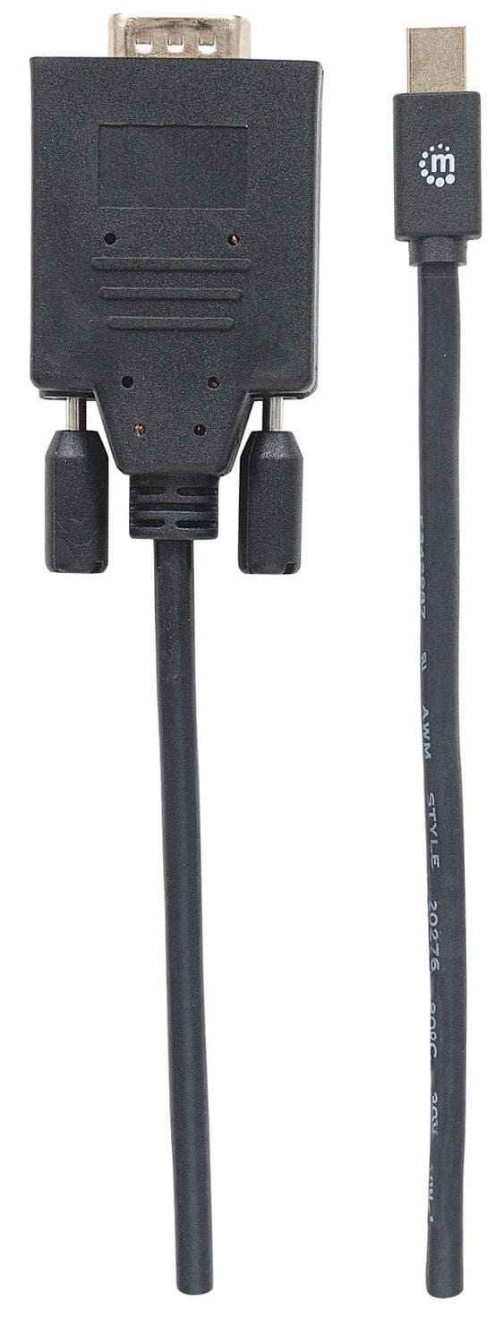 Manhattan 152167 Mini DisplayPort 1.2a til VGA-kabel Sort 152167
