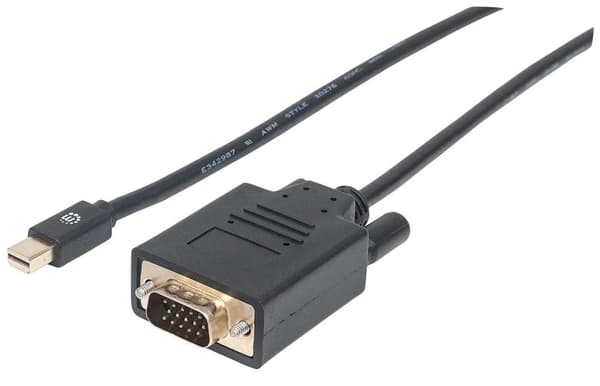 Manhattan 152167 Mini DisplayPort 1.2a til VGA-kabel Sort 152167