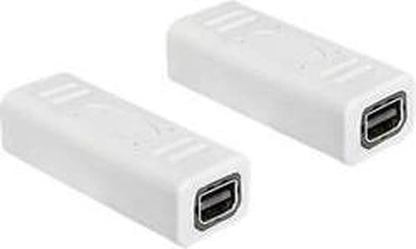 DeLOCK Mini DisplayPort-koppling - version 1.2 (4K 60 Hz) / vit