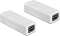 Miniatyrbild 1 av 5: DeLOCK Mini DisplayPort-koppling - version 1.2 (4K 60 Hz) / vit