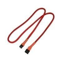 Nanoxia 3-benet Molex forlænger - Strømforlængerkabel - Molex, 3-benet - Molex, 3-benet - 60 cm - Rød