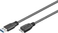 Miniatyrbild 5 av 5: Goobay USB Micro till USB-A-kabel - USB3.0 - upp till 0,9A / svart - 0,50 meter