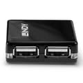 Miniatyrbild 3 av 5: Lindy 4 Port USB2.0 Mini Hub - Hub - 4 x USB2.0 - Desktop (42742)