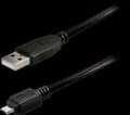 Miniatyrbillede 4 af 4: Goobay USB Micro B til USB-A kabel - USB2.0 - op til 1A / sort - 0,30 meter