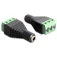 DeLOCK - Kabelklemmer - Mini-Phone Stereo 3,5 mm (F) - 3-benet klemrække (65455)