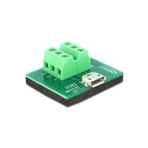 Delock Adapter Micro USB hun > Terminalblok 6 ben (65517)