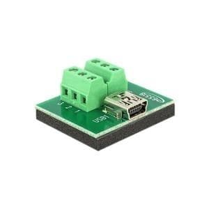 Delock Adapter Mini USB hun > Klemmeblok 6 ben (65518)