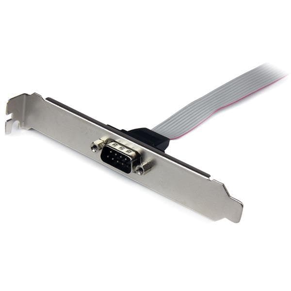 StarTech.com 40 cm:n 9-nastainen uros-10-nastainen emolevyn paikan kansi - Sarjapaneeli - DB-9 (M) - 10-PIN IDC (V) - 41 cm - Harmaa