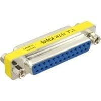InLine® Mini Gender Changer, 25-stifts Sub D hona/hona (31124)