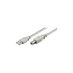 Wentronic goobay - USB-kabel - USB type A, 4-benet (M) - USB type B, 4-benet (M) - 5 m - grå