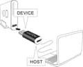 Miniatyrbillede 2 af 4: DeLOCK USB2.0-adapter USB-C (m) - Micro B Host (f)