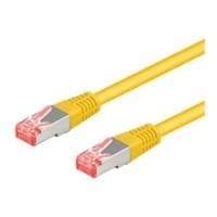 wentronic - netværkskabel - RJ-45 (M) til RJ-45 (M) - 1,5m - SFTP, PiMF - CAT 6a - halogenfri, støbt, uden krog - gul (95601)