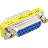 InLine 47719 Mini Gender Changer, 15-stift (spel), hane/hona