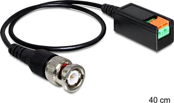 Delock - Kabel BNC Stecker zu Terminalblok 2 Pin 30 cm