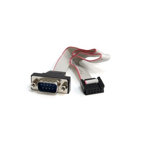 StarTech.com 10-stifts moderkortstifthuvud till seriell DB9-kabel - internt stifthuvud till RS232-adapter - 40 cm