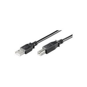 Wentronic goobay - USB-kabel - USB Typ B (M) till USB (M) - USB2.0 - 1,0 m - svart (96185)